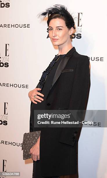 Erin O'Connor attends the"Elle Style Awards" at One Embankment.