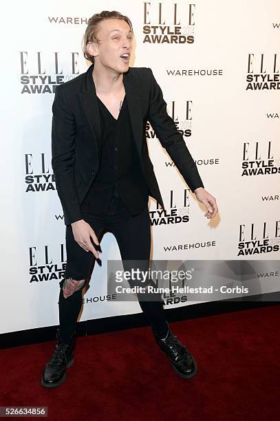 Jamie Campbell- Bower attends the"Elle Style Awards" at One Embankment.