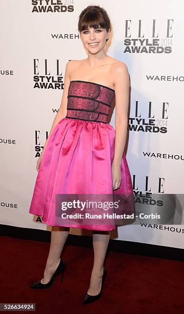 Felicity Jones attends the"Elle Style Awards" at One Embankment.