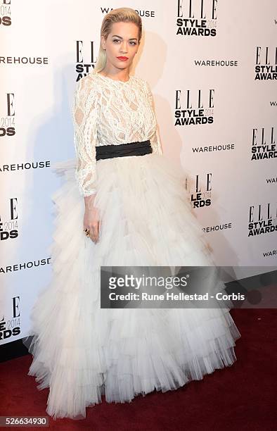 Rita Ora attends the"Elle Style Awards" at One Embankment.