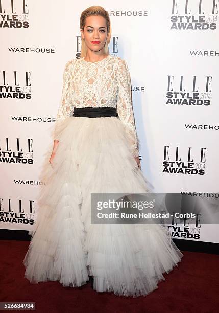 Rita Ora attends the"Elle Style Awards" at One Embankment.
