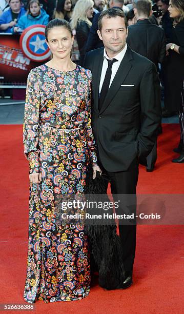 James Purefoy and Jessica Adams attend the premiere of High Rise at London Film Festival at Odeon, Leicester Square.