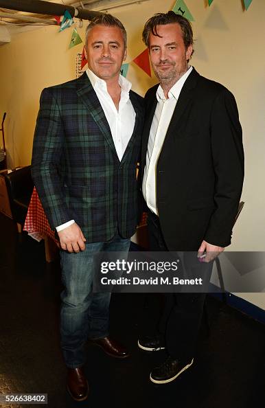 Matt LeBlanc Visits Matthew Perry Backstage At "The End Of Longing" In London Matt LeBlanc Visits Matthew Perry Backstage At "The End Of Longing" In London