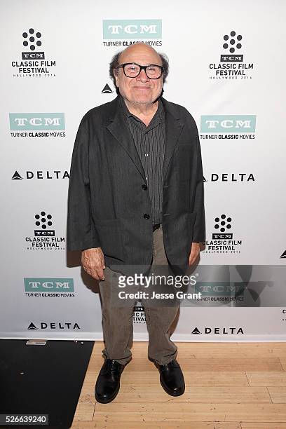 Actor Danny DeVito attends 'One Flew Over the Cuckoo's Nest' screening during day 3 of the TCM Classic Film Festival 2016 on April 30, 2016 in Los...
