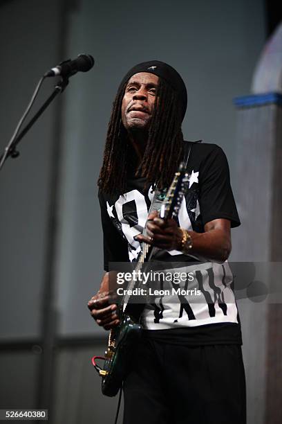 Bern ard Allison performs on stage at the New Orleans Jazz and Heritage Festival on April 28, 2016 in New Orleans, Louisiana.