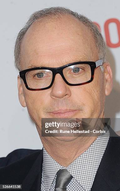 Michael Keaton attends the premiere of Spotlight at Curzon Mayfair.