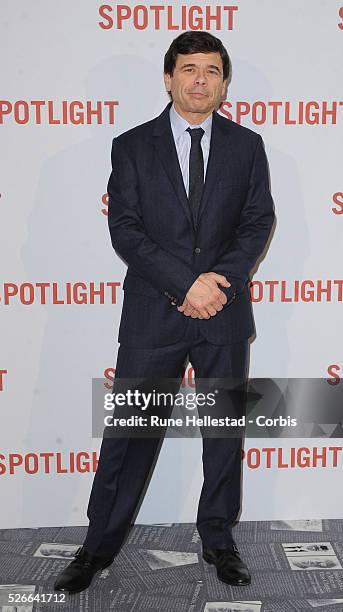 Michael Rezendez attends the premiere of Spotlight at Curzon Mayfair.