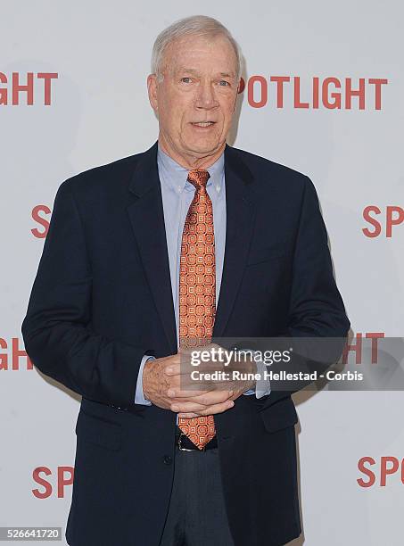 Walter V. Robinson attends the premiere of Spotlight at Curzon Mayfair.