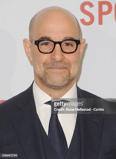 Stanley Tucci attends the premiere of Spotlight at Curzon Mayfair.