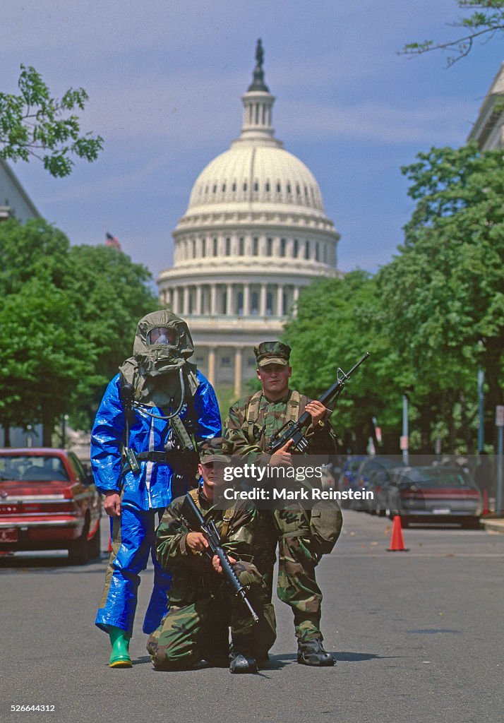 US Marine Corps Chemical/ Biological Incident Response Force on Capitol Hill