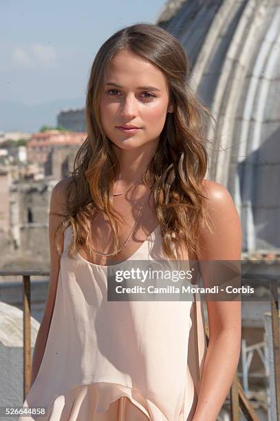 Alicia Vikander during the Rome photocall of the film The man fron U.N.C.L.E.