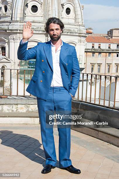 Luca Calvani during the Rome photocall of the film The man fron U.N.C.L.E,