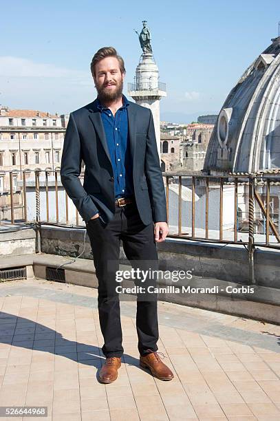 Armie Hammer during the Rome photocall of the film The man fron U.N.C.L.E.