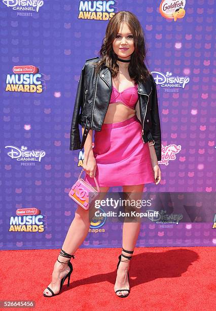 Actress Kelli Berglund arrives at the 2016 Radio Disney Music Awards at Microsoft Theater on April 30, 2016 in Los Angeles, California.