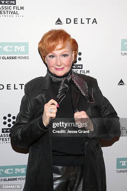 Actress Ann Robinson attends 'Academy conversations: The War of the Worlds' during day 3 of the TCM Classic Film Festival 2016 on April 30, 2016 in...
