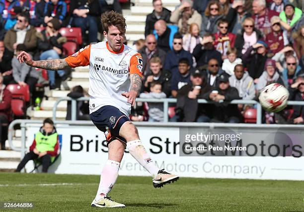 Glen Rea of Luton Town in action during the Sky Bet League Two match between Northampton Town and Luton Town at Sixfields Stadium on April 30, 2016...