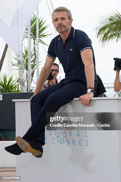 Lambert Wilson at the photocall of the host of the Opnenig Ceremony at the 68th Cannes International Film Festival in Cannes, France.