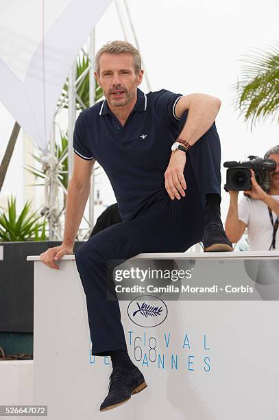 Lambert Wilson at the photocall of the host of the Opnenig Ceremony at the 68th Cannes International Film Festival in Cannes, France.