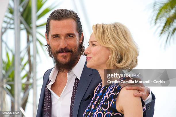 Naomi Watts and Matthew McConaughey at the photocall of "Sea of trees " at the 68th Cannes International Film Festival in Cannes, France.