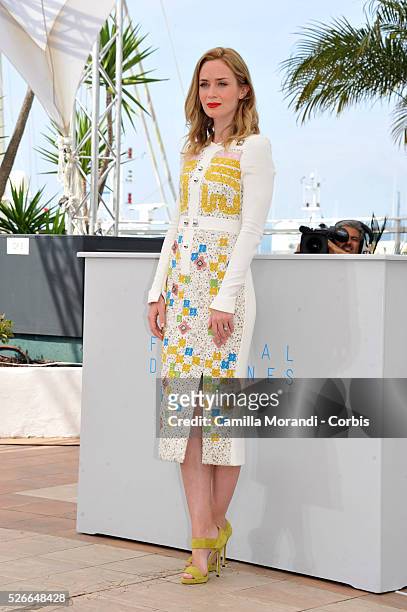 Emily Blunt at the photocall of "Sicario " at the 68th Cannes International Film Festival in Cannes, France.