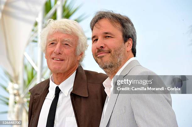 Denis Villeneuve, Roger Deakins at the photocall of "Sicario " at the 68th Cannes International Film Festival in Cannes, France.