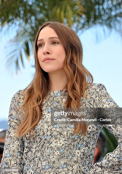 Sarah Sutherland at the photocall of "Chronic " at the 68th Cannes International Film Festival in Cannes, France.