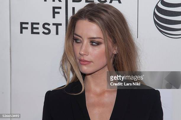 Amber Heard attends "The Adderall Diaries" premiere during the 2015 Tribeca Film Festival at the BMCC in New York City. �� LAN