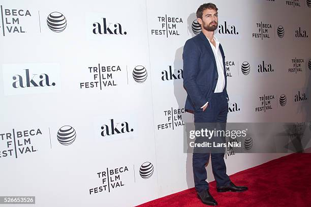 Theo James attends the "Franny" world premiere during the 2015 Tribeca Film Festival at BMCC Tribeca PAC in New York City. �� LAN