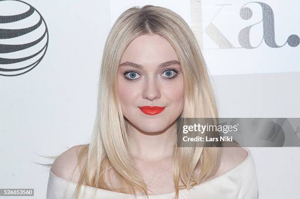 Dakota Fanning attends the "Franny" world premiere during the 2015 Tribeca Film Festival at BMCC Tribeca PAC in New York City. �� LAN