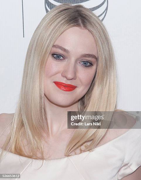 Dakota Fanning attends the "Franny" world premiere during the 2015 Tribeca Film Festival at BMCC Tribeca PAC in New York City. �� LAN