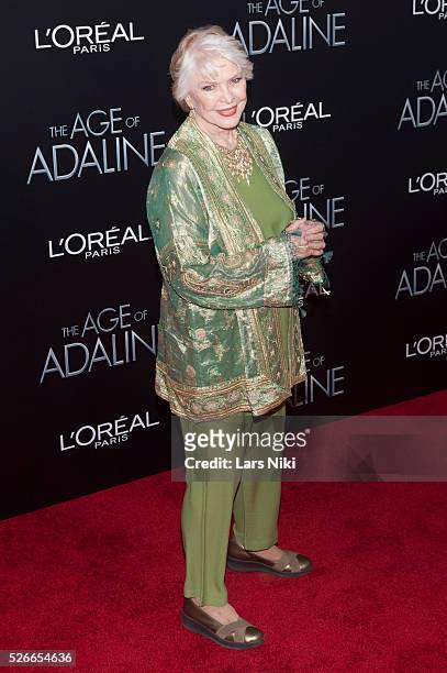 Ellen Burstyn attends "The Age of Adaline" New York Premiere at the AMC Loews Lincoln Square 13 theater in New York City. �� LAN
