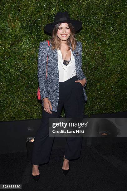 Atlanta de Cadenet attends the "Chanel Artists Dinner" during the 2015 Tribeca Film Festival at Balthazar in New York City. �� LAN