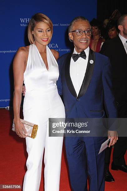 Aisha McShaw and Al Sharpton attend the 102nd White House Correspondents' Association Dinner on April 30, 2016 in Washington, DC.