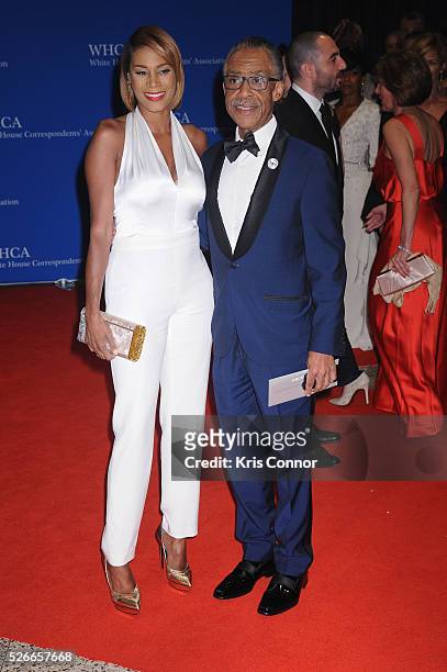 Aisha McShaw and Al Sharpton attend the 102nd White House Correspondents' Association Dinner on April 30, 2016 in Washington, DC.