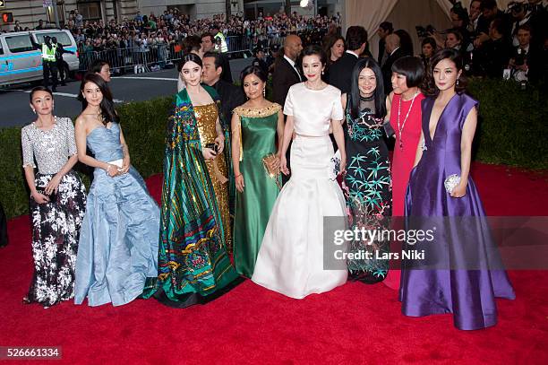 Fan Bing Bing and Vivienne Tam attend "China: Through the Looking Glass" 2015 Costume Institute Benefit Gala - red carpet arrivals at the...