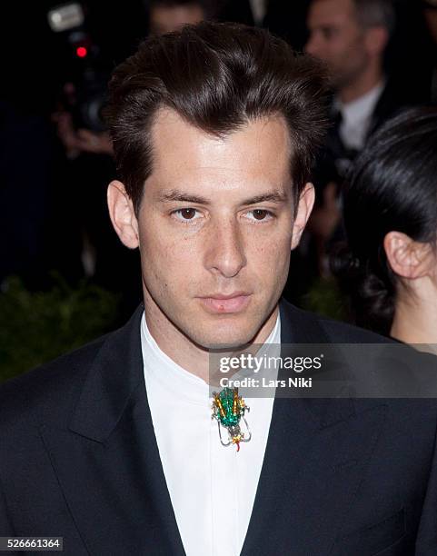 Mark Ronson attends "China: Through the Looking Glass" 2015 Costume Institute Benefit Gala - red carpet arrivals at the Metropolitan Museum of Art in...