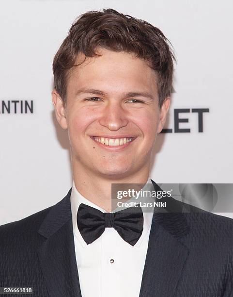 Ansel Elgort attends the "New York City Ballet 2015 Spring Gala" at the David H Koch Theater in New York City. �� LAN
