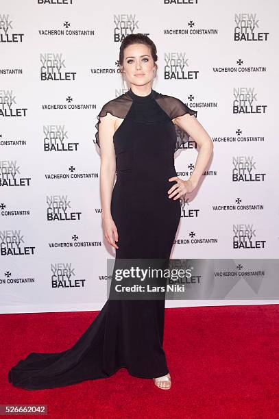 Megan Boone attends the "New York City Ballet 2015 Spring Gala" at the David H Koch Theater in New York City. �� LAN