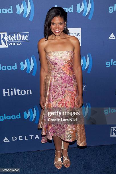 Karla Mosley attends the "26th Annual GLAAD Media Awards" at the Waldorf Astoria in New York City. �� LAN