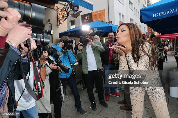 Patricia Blanco during the 11th anniversary 'Highway to Helles' of 'Bachmaier Hofbraeu' in Munich on April 30, 2016 in Munich, Germany.