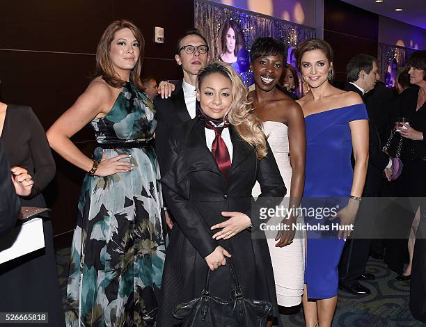 Michelle Collins, Todd Polkes, Paula Faris and Raven-Symon�� attend the Yahoo News/ABC News White House Correspondents' Dinner Pre-Party at...