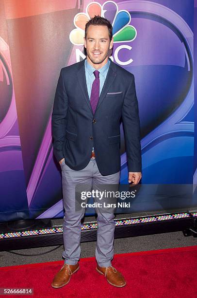 Mark-Paul Gosselaar attends the "2015 NBC Upfront Presentation" red carpet arrivals at Radio City Music Hall in New York City. �� LAN