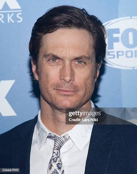 Oliver Hudson attends the "2015 Fox Programming Presentation" red carpet arrivals at the Wollman Rink in Central Park in New York City. �� LAN