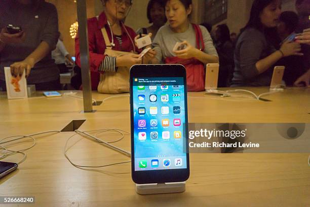 An Apple iPhone 6s Plus in the Apple store in Grand Central Terminal in New York on Friday, September 25, 2015. Apple announced it will fight the...