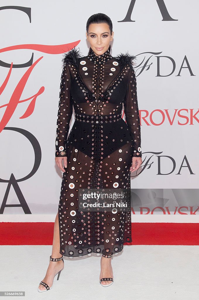 USA - "2015 CFDA Fashion Awards" - Red Carpet Arrivals In New York