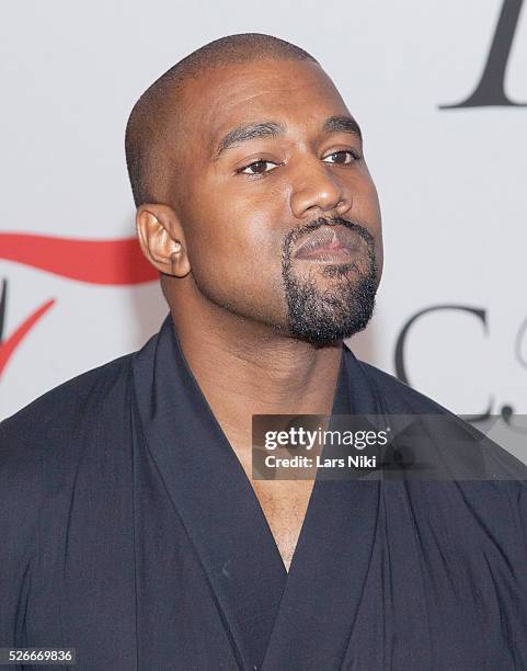 Kanye West attends the "2015 CFDA Fashion Awards" red carpet arrivals at Alice Tully Hall at Lincoln Center in New York City. �� LAN