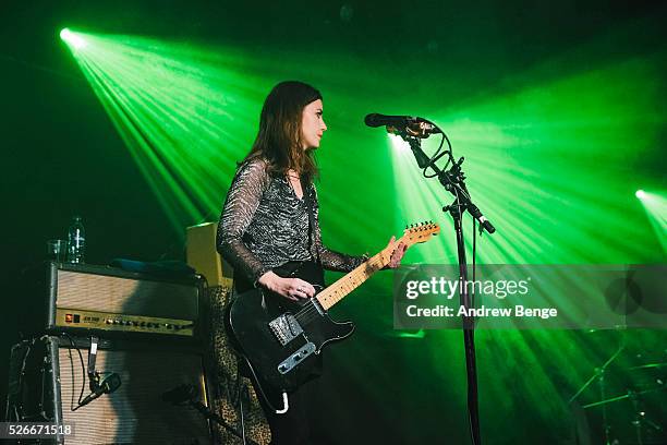 Laura-Mary Carter of Blood Red Shoes performs at Beckett University during Live At Leeds on April 30, 2016 in Leeds, England.