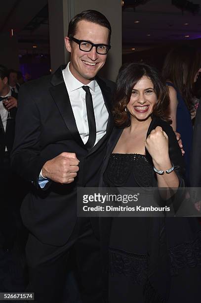 Jon Ward and Garance Franke-Ruta attend the Yahoo News/ABC News White House Correspondents' Dinner Pre-Party at Washington Hilton on April 30, 2016...