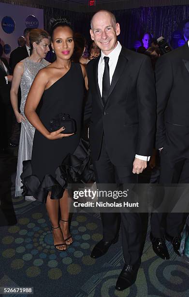 Actress Kerry Washington attends the Yahoo News/ABC News White House Correspondents' Dinner Pre-Party at Washington Hilton on April 30, 2016 in...