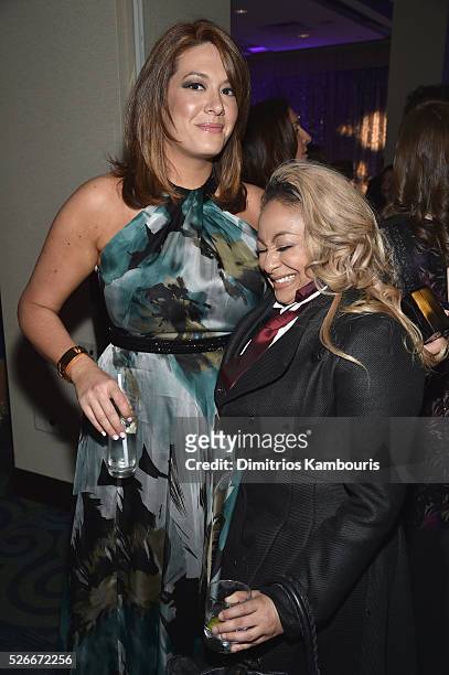 Michelle Collins and Raven-Symone attend the Yahoo News/ABC News White House Correspondents' Dinner Pre-Party at Washington Hilton on April 30, 2016...
